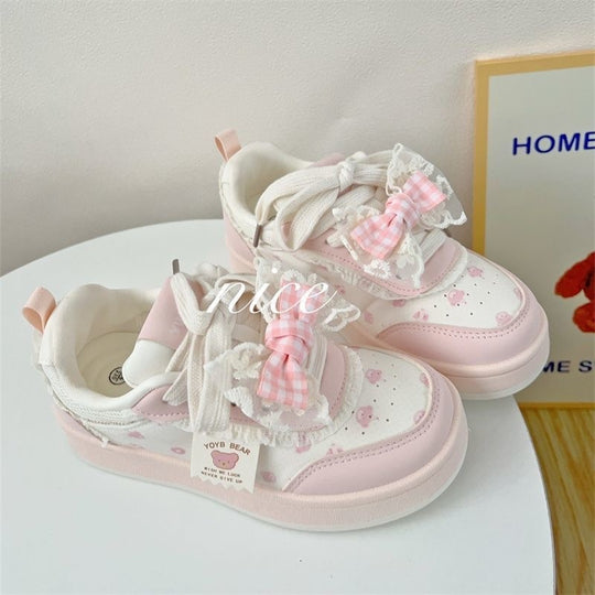 Damen modische Sneaker mit süßem Sockeneffekt R&B