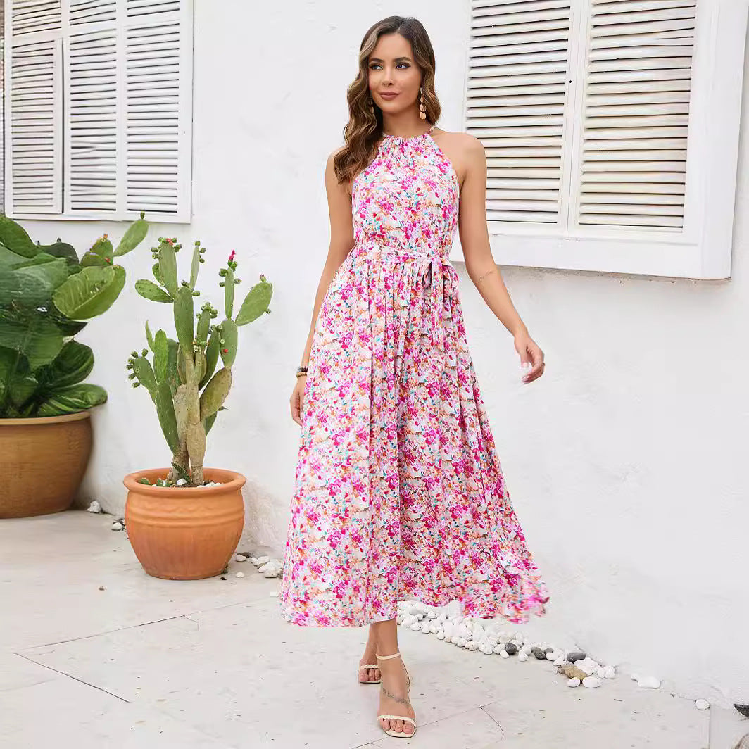 Damen Maxikleid mit floralen Mustern R&B