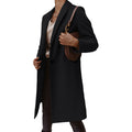 Damen Eleganter Wollmantel mit schmaler Silhouette und praktischen Taschen R&B