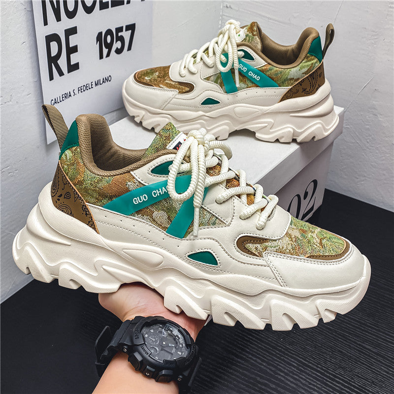 Damen Sportliche Chunky Sneakers mit atmungsaktiver Obermaterialkombination R&B