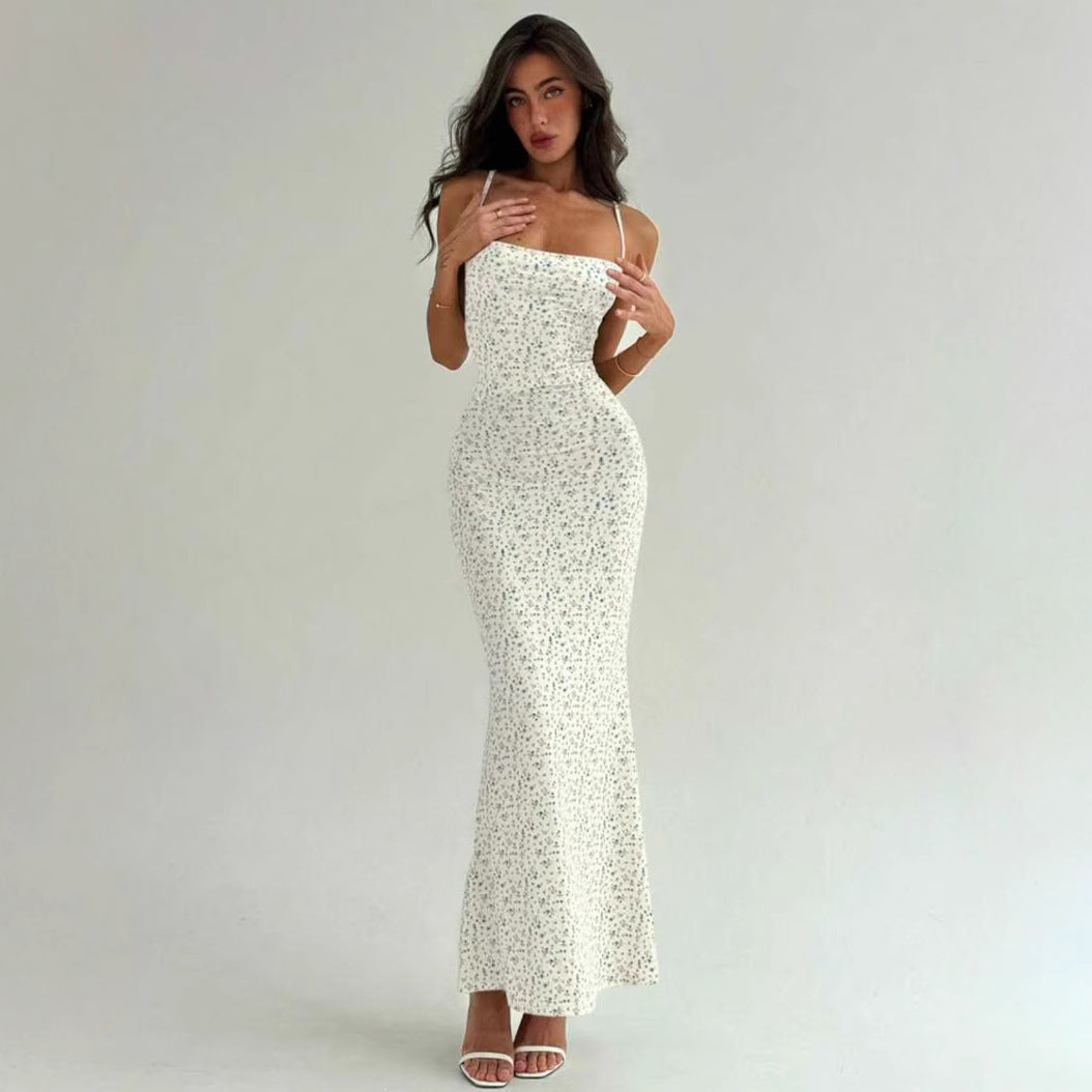 Damen Elegantes Maxikleid mit floralem Muster und schmalem Schnitt R&B