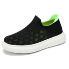 Damen Komfortable Knit Slip-On Sneakers