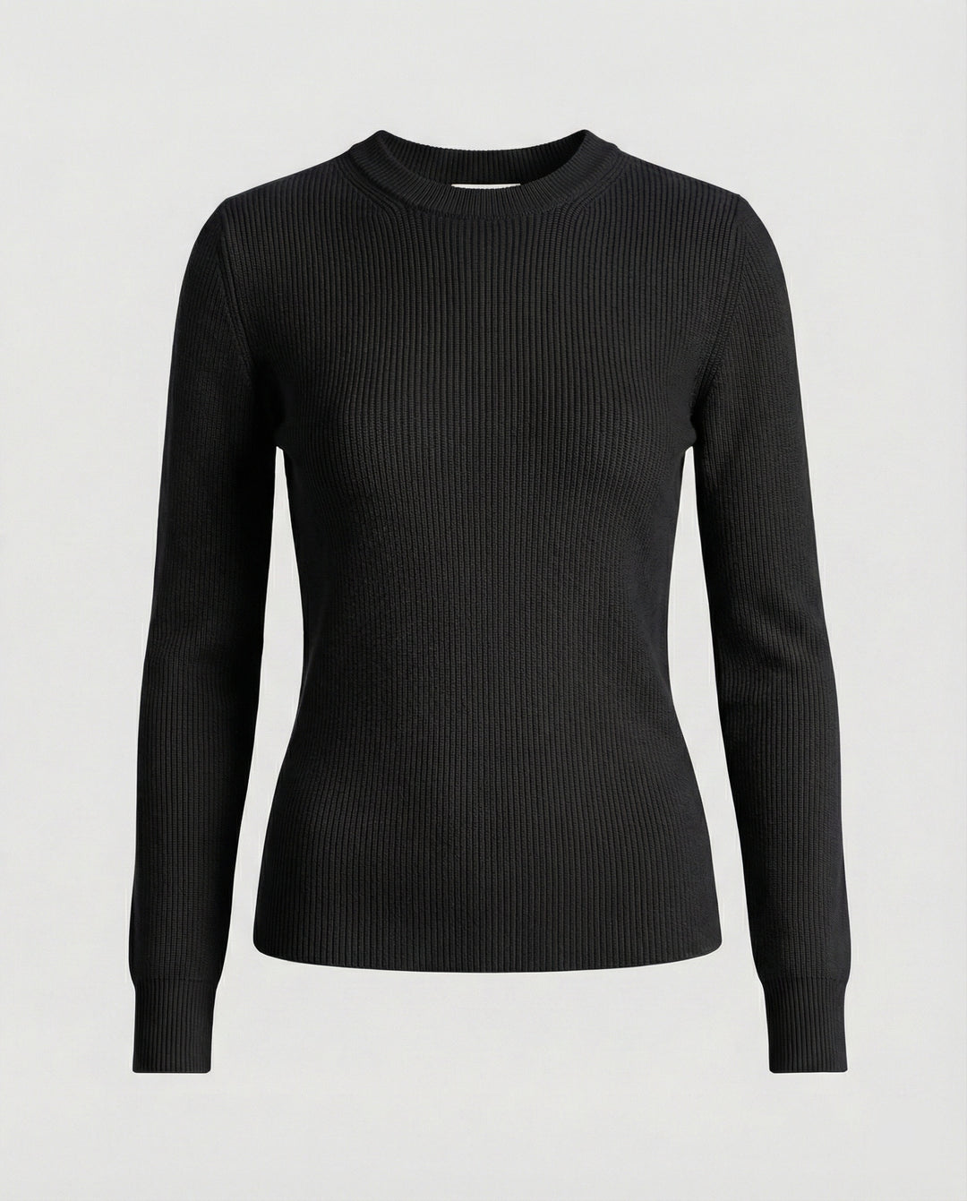Damen Strickpullover Langarm Rundhals Casual Herbst Oberteil Einfarbig