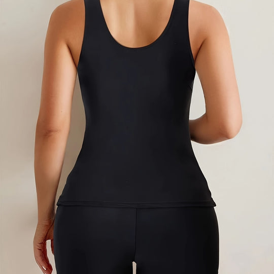 Damen Sport Tankini mit geschmeidigem Schnitt und modischem Design R&B