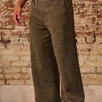 Herren bequeme Freizeithose mit seitlichen Eingrifftaschen und elastischem Bund R&B
