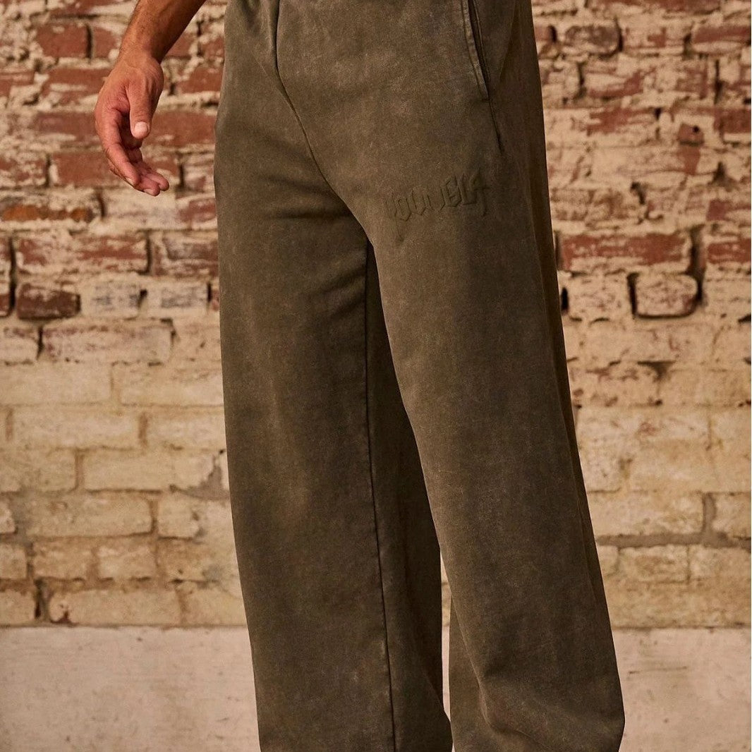 Herren bequeme Freizeithose mit seitlichen Eingrifftaschen und elastischem Bund R&B