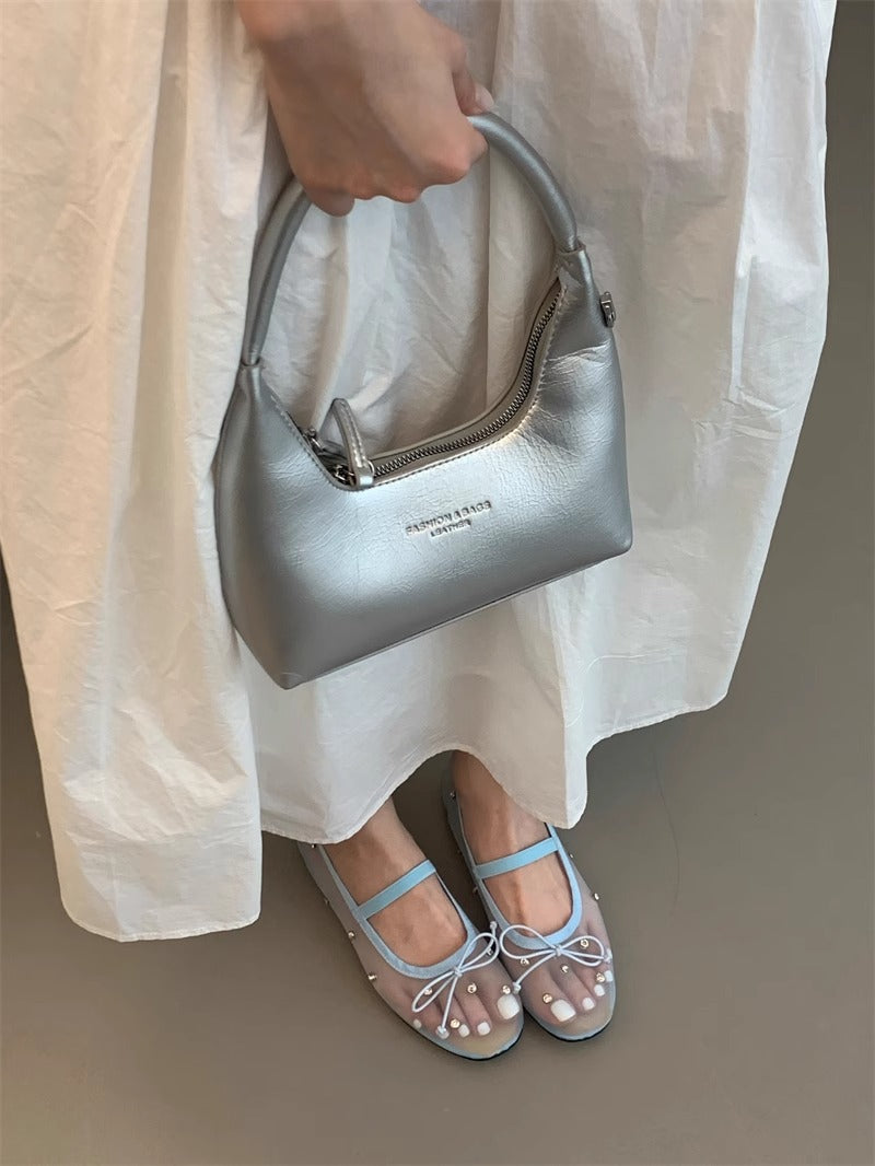 Damen Ballerinas mit zartem Schleifen-Design und Perlverzierung R&B