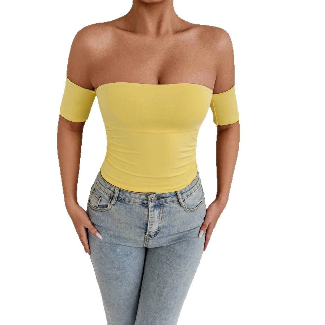 Damen Off-Shoulder Top mit figurformendem Schnitt R&B