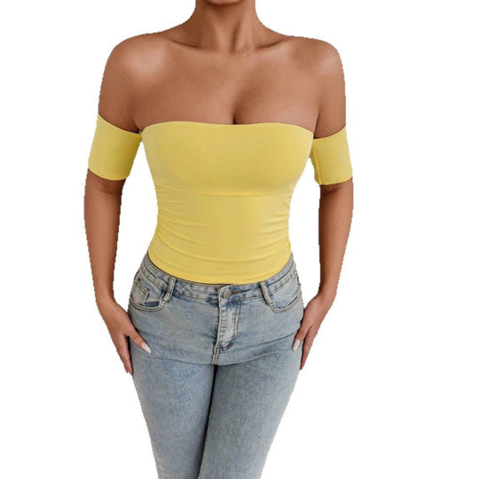 Damen Off-Shoulder Top mit figurformendem Schnitt R&B