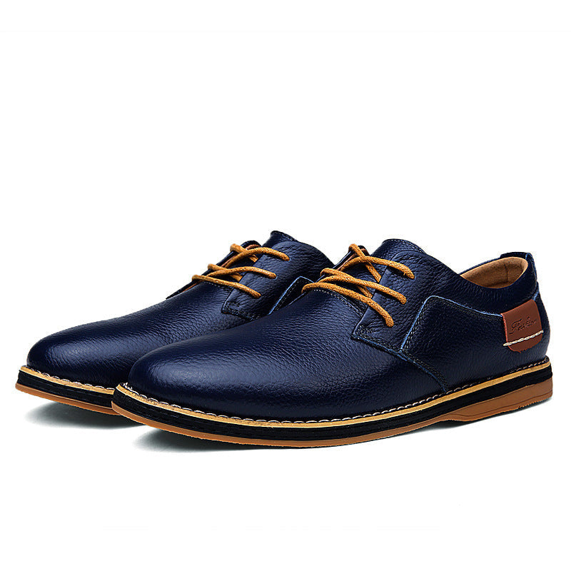 Herren Elegante Schnürschuhe aus hochwertigem Leder mit rutschfester Sohle