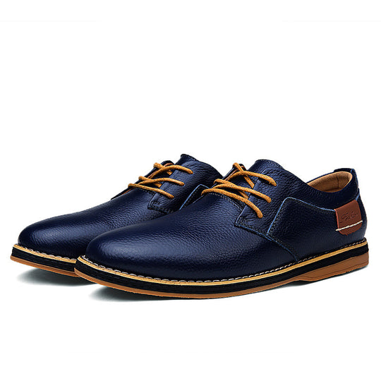 Herren Elegante Schnürschuhe aus hochwertigem Leder mit rutschfester Sohle R&B