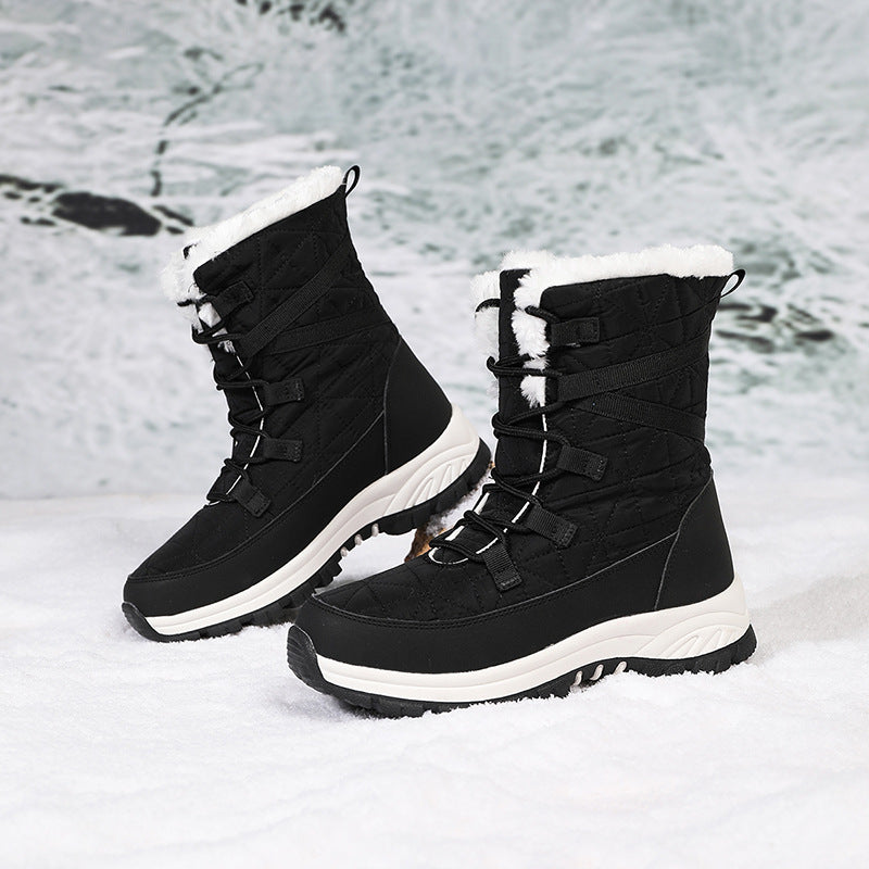 Damen Winterstiefel mit isoliertem Futter und rutschfester Sohle R&B