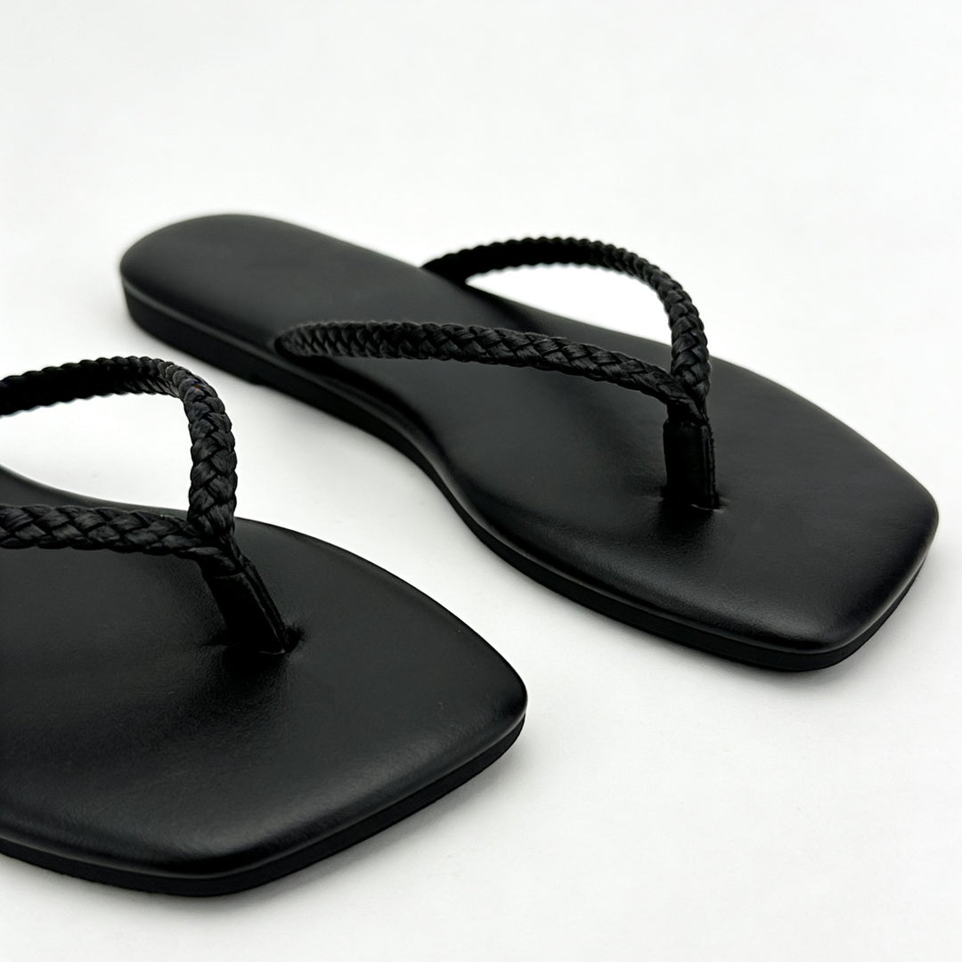 Damen Minimalistische Zehentrenner-Sandalen mit ergonomischem Design R&B