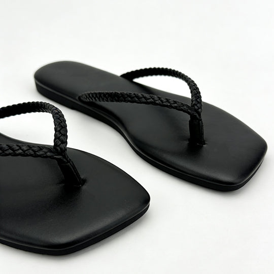 Damen Minimalistische Zehentrenner-Sandalen mit ergonomischem Design R&B