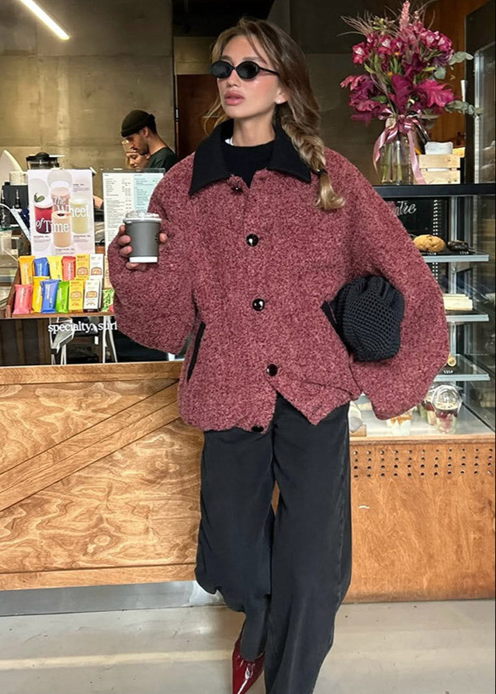 R&B | Teddy Bouclé Jacke - Schicker Oversized-Stil