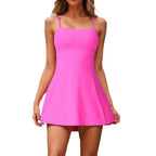 Damen Schwimmdress mit integrierter Shorts und verstellbaren Trägern R&B