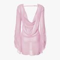Damen Elegantes Chiffon-Oberteil mit tiefem Rückenausschnitt EB