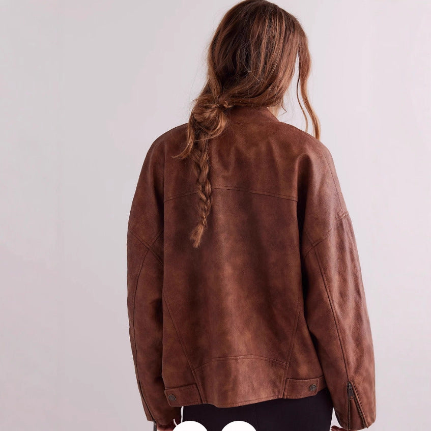 Damen Modische Echtjacke R&B