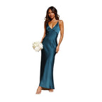 Damen Elegantes und Figurbetontes Abendkleid mit Tiefem V-Ausschnitt und Schmalem Schnitt R&B