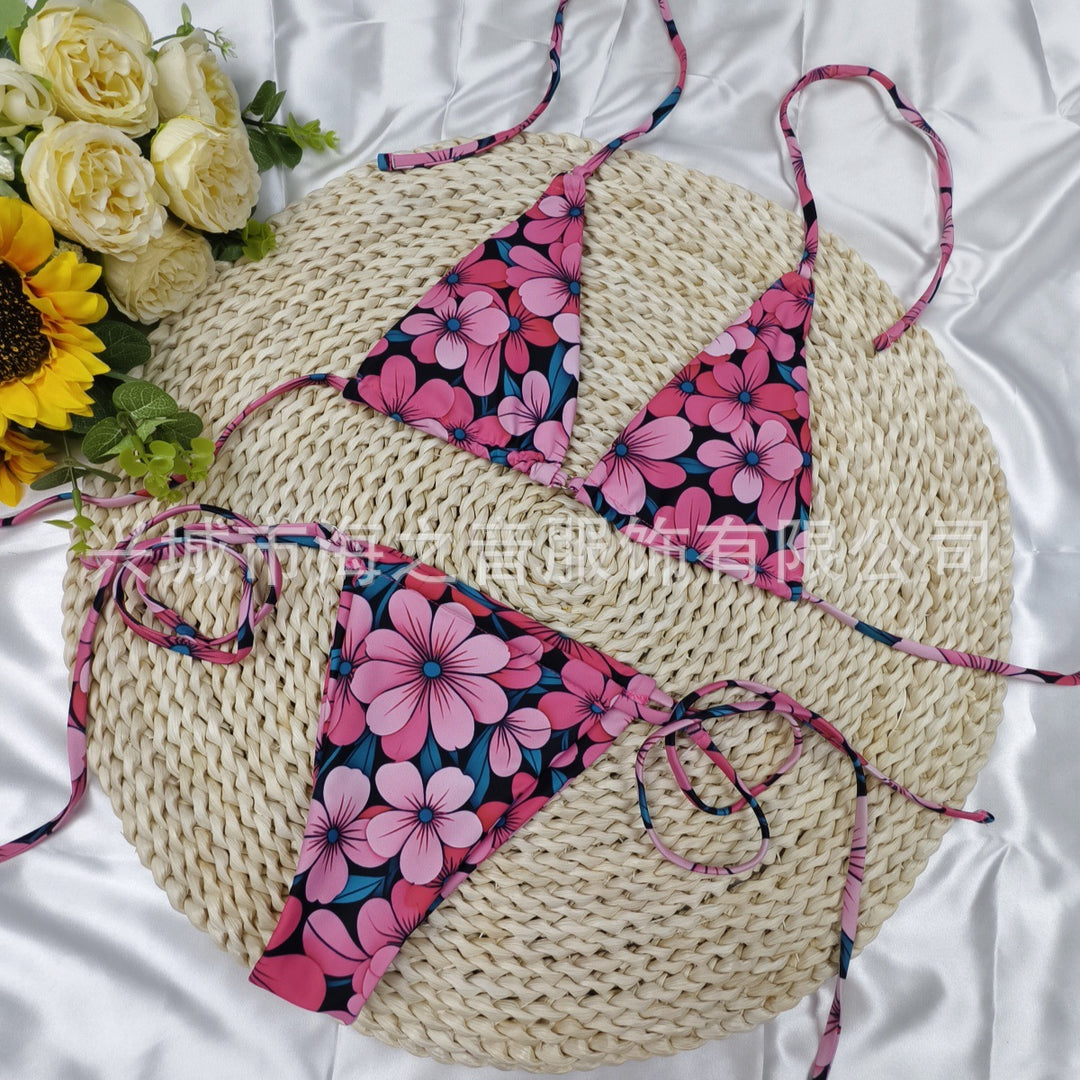Damen Triangel-Bikini mit verspieltem Punkten-Design R&B