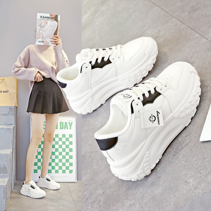 Damen Sportliche Sneakers mit dicker Gummisohle und atmungsaktivem Obermaterial R&B