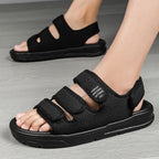 Damen sportliche und atmungsaktive Freizeitsandalen mit verstellbaren Riemen R&B