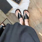 Damen elegante Zehentrenner-Sandalen aus hochwertigem Material R&B
