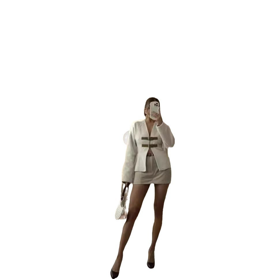 Damen eleganter Blazer mit innovativem Verschlusssystem R&B