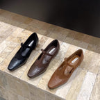 Damen elegante Schnürschuhe mit modischer Schnallenverzierung R&B