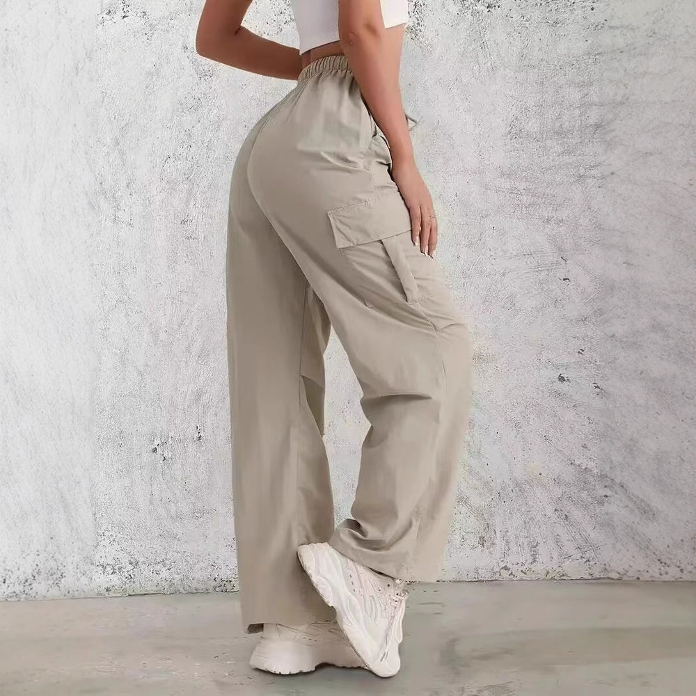 Damen Cargo-Hose mit seitlichen Taschen und elastischem Bund R&B