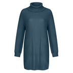 Damen Strickkleid mit hohem Kragen R&B