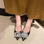 Damen Slingback Pumps mit Strassbesetztem Detail R&B