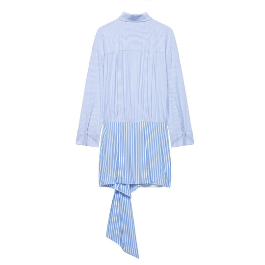 Damenbluse mit asymmetrischem Knoten und raffinierter Drapierung R&B
