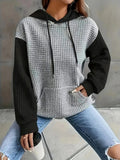 Damen Kapuzenpullover mit strukturiertem Design und praktischen Taschen R&B