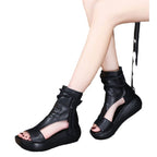 Damen Exklusive Boutique Sandalen mit modischem Design und innovativem Fersenverschluss
