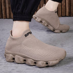 Damen Bequeme Strick-Sneaker mit elastischem Bund R&B