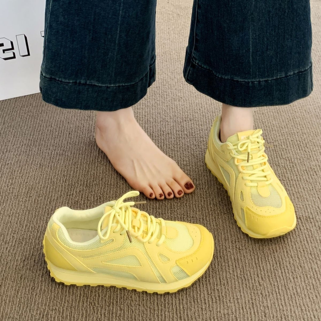 Damen Sportliche Sneakers mit atmungsaktivem Mesh und dämpfender Sohle R&B