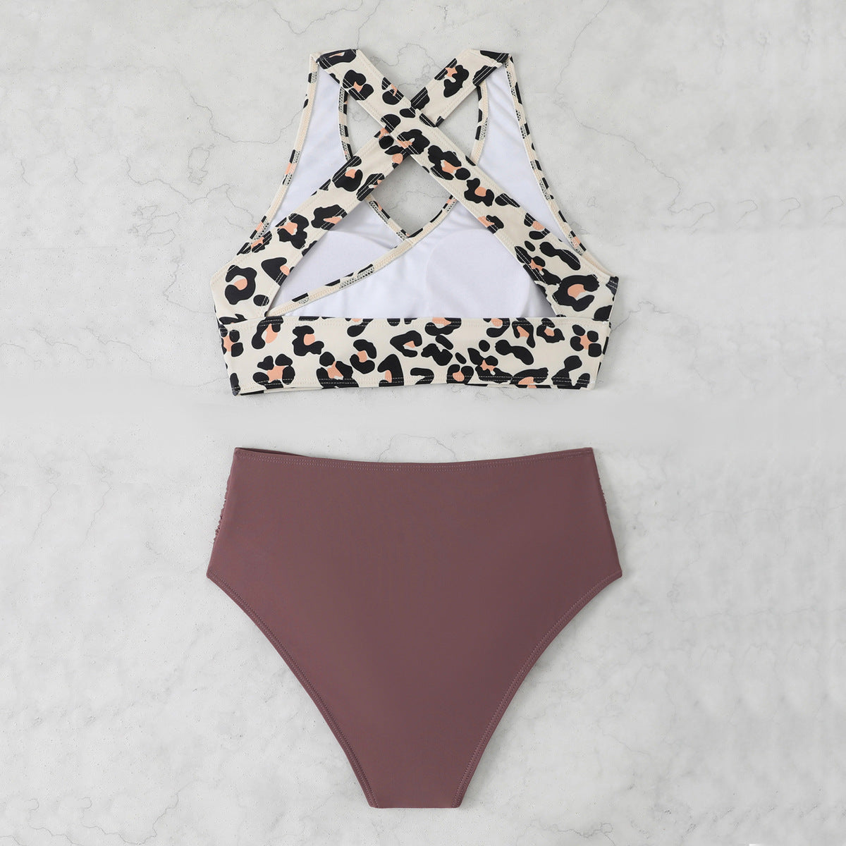 Damen Sportlicher Bikini mit Rückenschnürung R&B