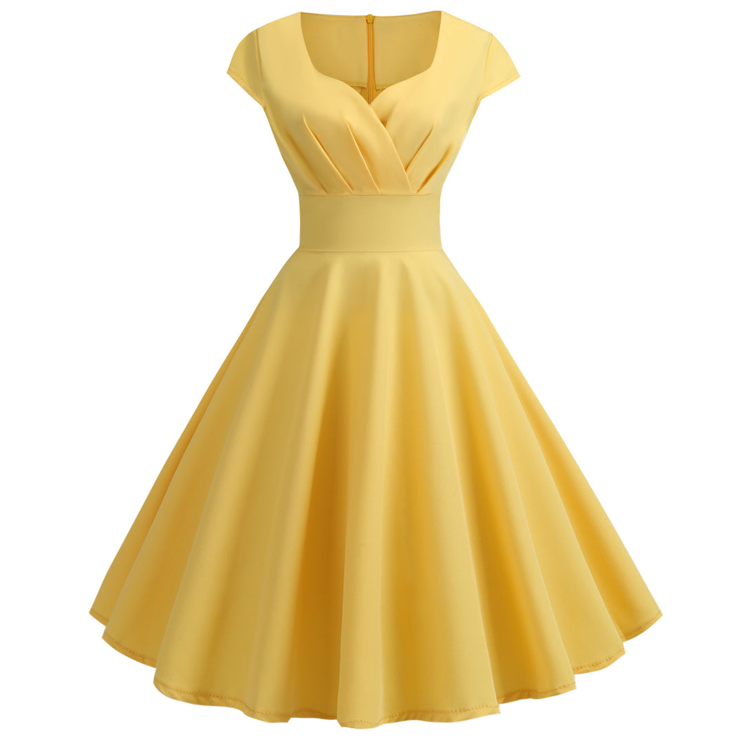 Damen A-Linien Kleid mit elegantem Taillenschnitt und schwingendem Saum R&B