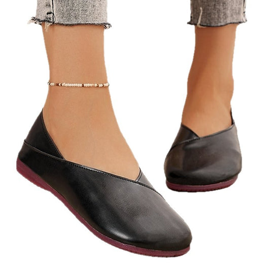 Damen bequeme Ballerinas aus hochwertigem Leder R&B