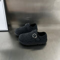 Damen gemütliche Clogs mit modischer Schnallenverzierung R&B