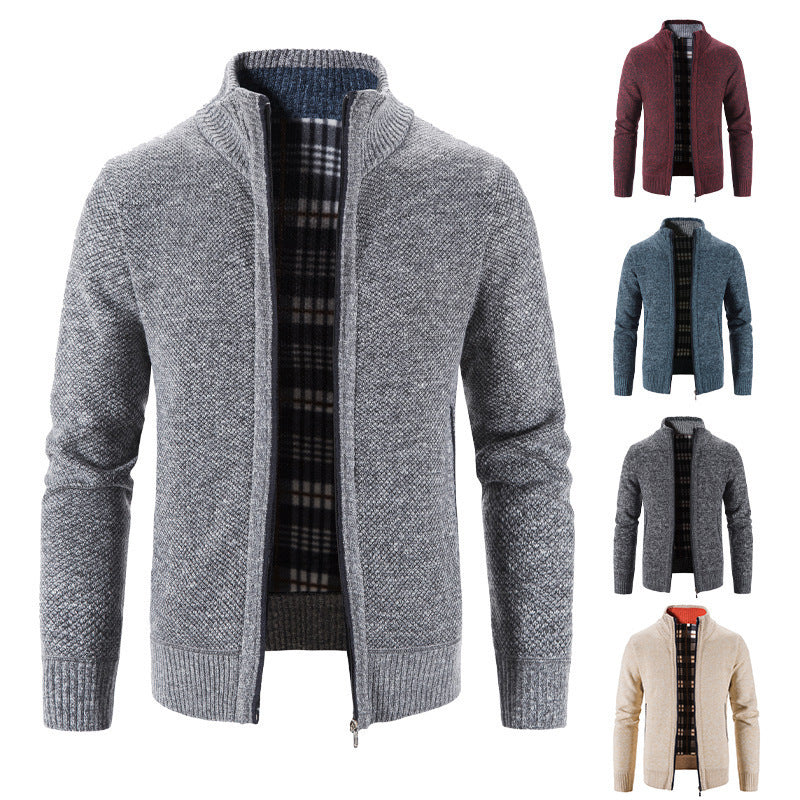 Herren Strickjacke mit innovativem wärmeisolierendem Innenfutter R&B