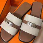 Damen Komfortable Slides mit modischem Riemendesign R&B