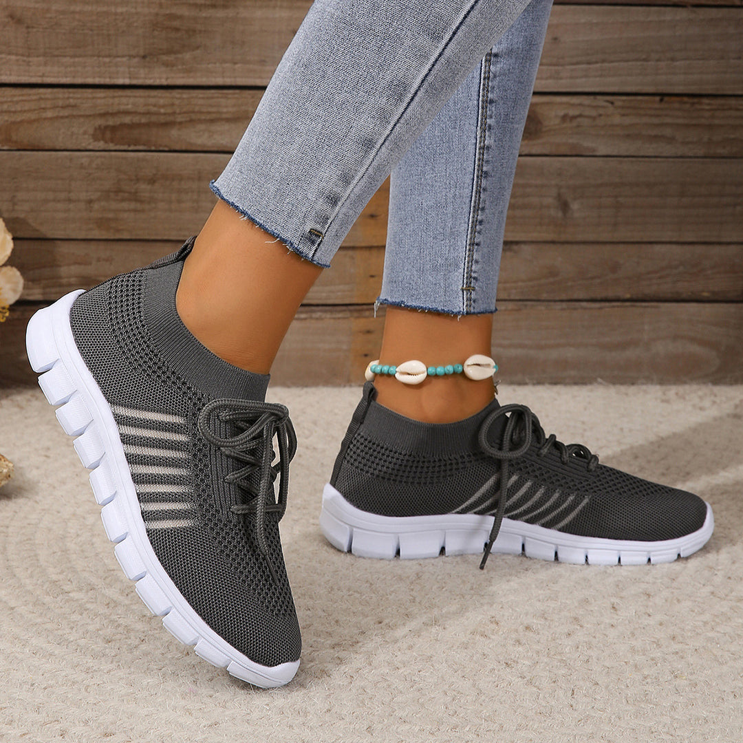 Damen Atmungsaktive Sneakers mit flexiblem Strickdesign R&B