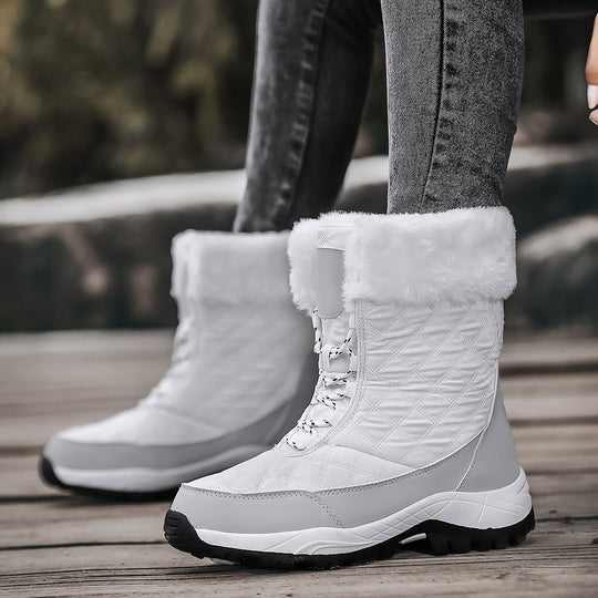 Damen Winterstiefel mit warmem Futter und rutschfester Sohle R&B