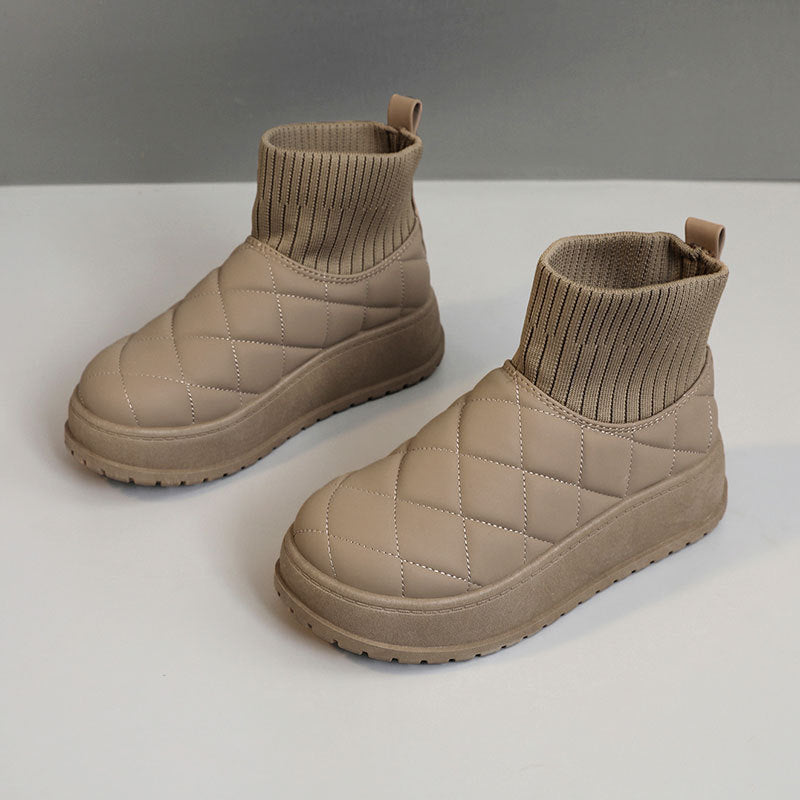 Damen Winter Sneakers mit isolierendem Fleece-Futter und rutschfester Sohle R&B