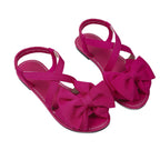 Damen Elegante Sandalen mit großem Schleifen-Detail und geflochtenem Riemendesign R&B