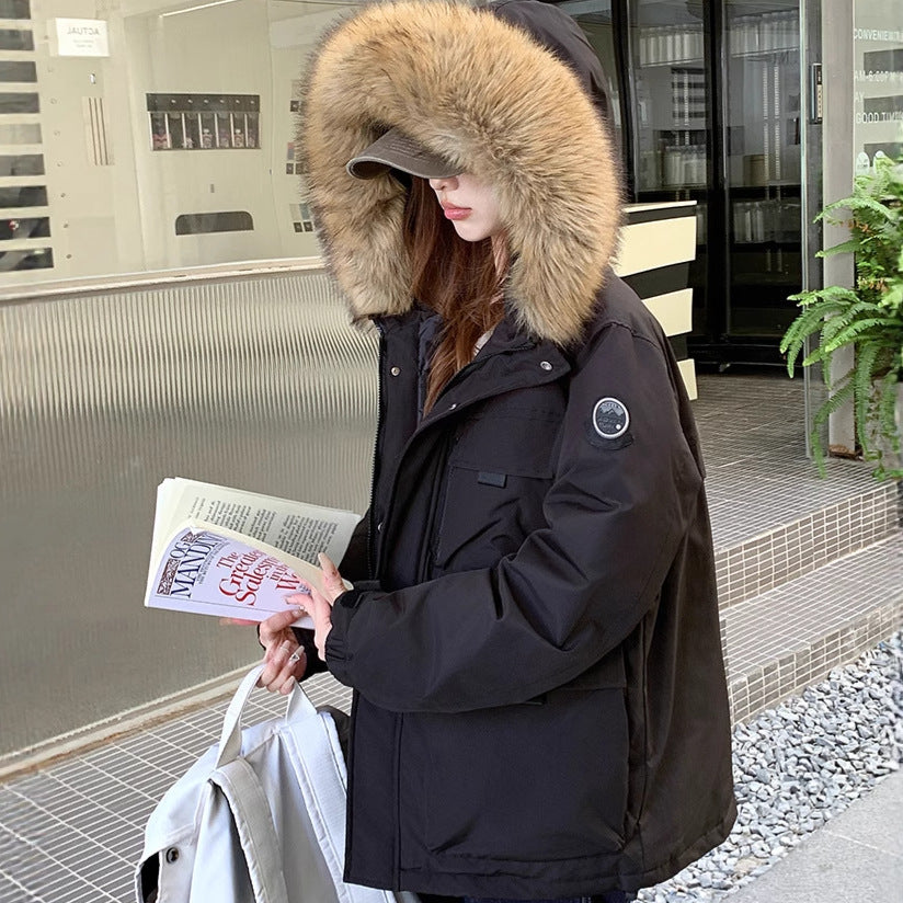 Damen Funktionsparka mit abnehmbarem Kunstfellkragen und praktischen Taschen R&B
