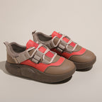 Damen Sportliche Sneakers mit elastischem Riemensystem und dicker Sohle R&B