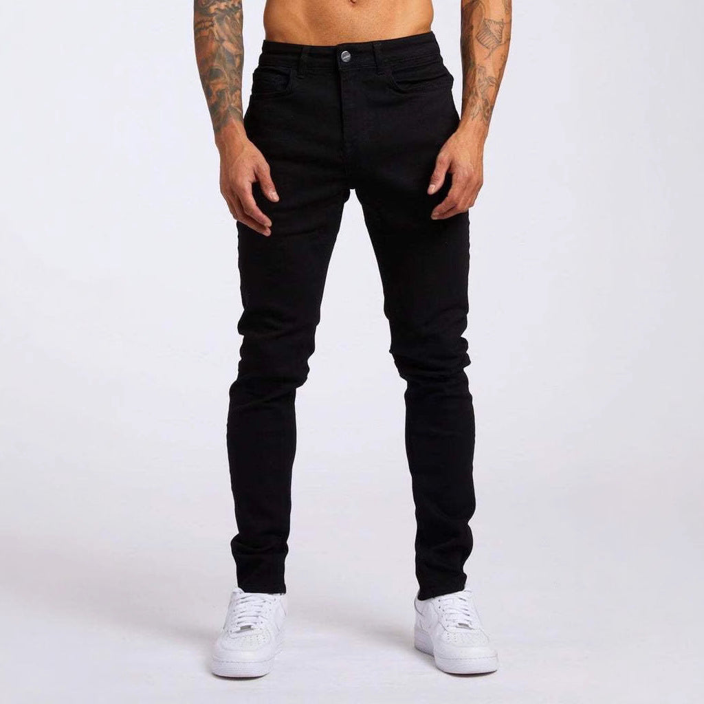 Herren Slim-Fit Jeans mit elastischem Komfortbund und modernen Details R&B